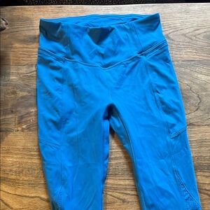 Calla Blue High-Waisted Leggings